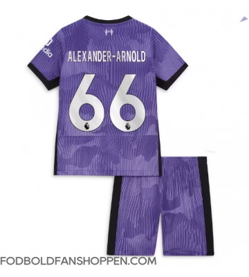 Liverpool Alexander-Arnold #66 Tredjetrøje Børn 2023-24 Kortærmet (+ Korte bukser)